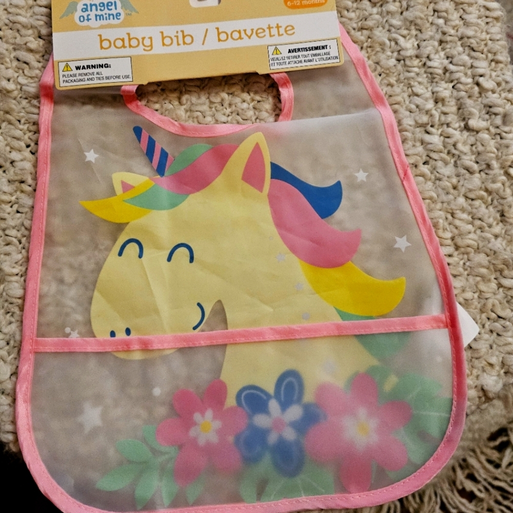 Baby unicorn bib